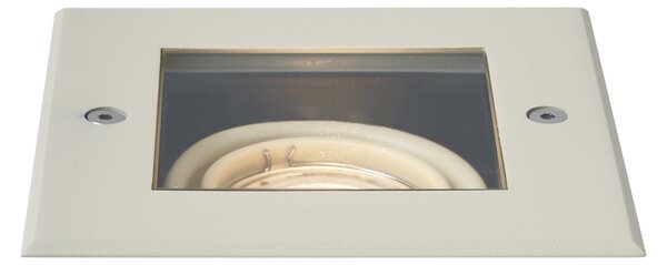 Sada 6 moderních béžových zemních bodových světel GU10 50mm otočných a naklápěcích IP65 - Oneon