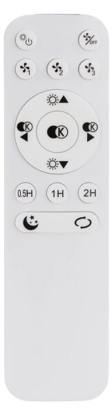 Globo 03645 - LED Stm stropní ventilátor ALIA LED/40W/230V 3000-6500K černá+DO