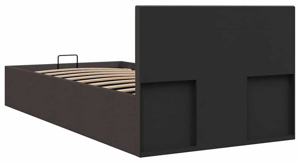 Rám postele s úložným prostorem tmavě šedý textil 90 x 200 cm 285570
