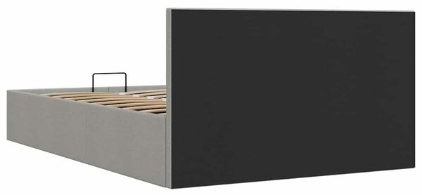 Rám postele s úložným prostorem světle šedý textil 140 x 200 cm 285579