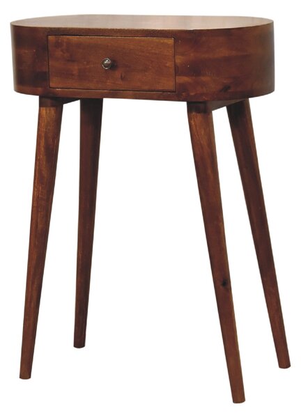 Mini konzolový stolek v kaštanovém odstínu, 60 × 30 × 78 cm