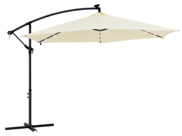Juskys LED slunečník Brazílie 350 cm - krémový