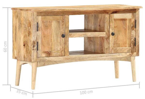 Příborník 100 x 35 x 60 cm masivní mangovníkové dřevo 285862