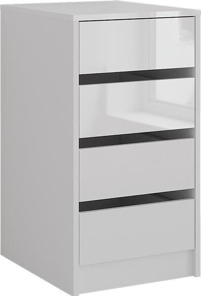 Kredenc Vicco Sherry Bílá/bílý vysoký lesk 40.2 x 76 cm, Model 57714