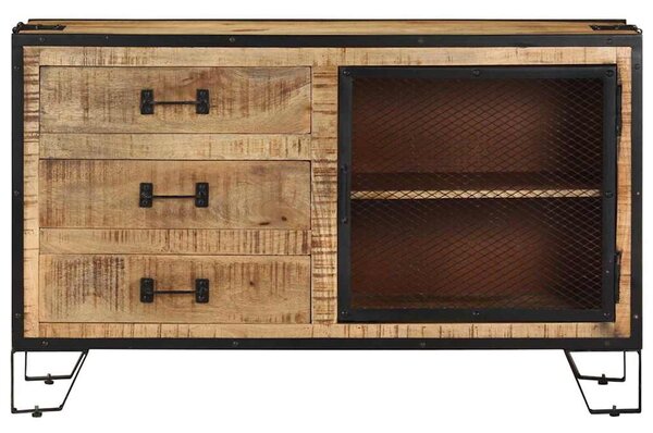 Příborník 100 x 31 x 60 cm masivní hrubé mangovníkové dřevo 285894