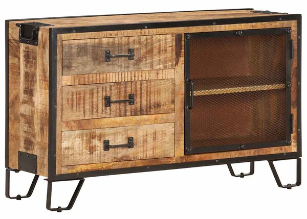 Příborník 100 x 31 x 60 cm masivní hrubé mangovníkové dřevo 285894