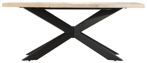 Jídelní stůl 180 x 90 x 76 cm masivní bělené mangovníkové dřevo 285964