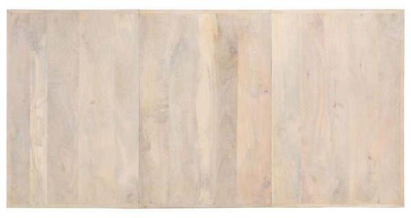 Jídelní stůl 180 x 90 x 76 cm masivní bělené mangovníkové dřevo 285964
