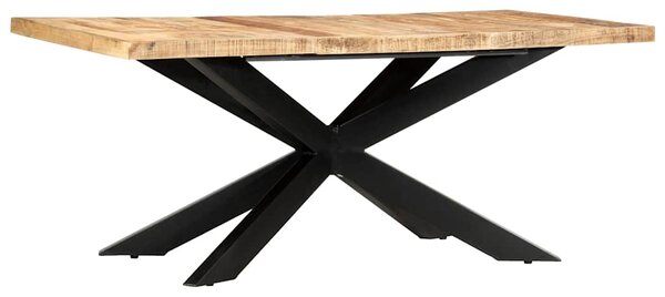 Jídelní stůl 180 x 90 x 76 cm masivní hrubé mangovníkové dřevo 285963