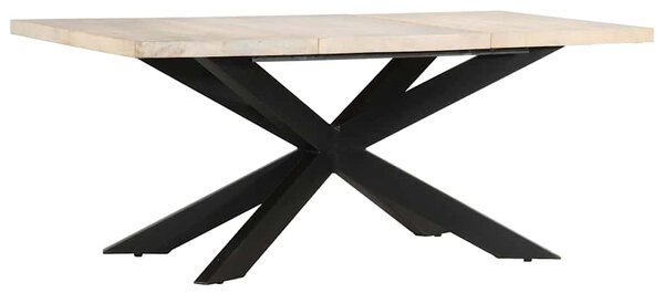 Jídelní stůl 180 x 90 x 76 cm masivní bělené mangovníkové dřevo 285964