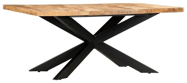 Jídelní stůl 180 x 90 x 76 cm masivní hrubé mangovníkové dřevo 285963
