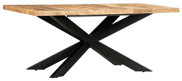 Jídelní stůl 180 x 90 x 76 cm masivní hrubé mangovníkové dřevo 285963