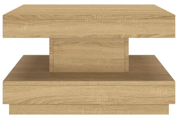 Konferenční stolek světle hnědý 60 x 60 x 35 cm MDF 286096
