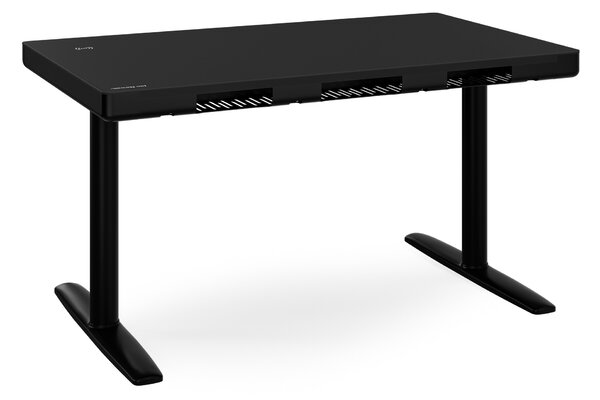 Elektrický psací stůl sit-stand se zásuvkou a bezdrátovou nabíječkou Qi černý, 1200 mm: ELLIS