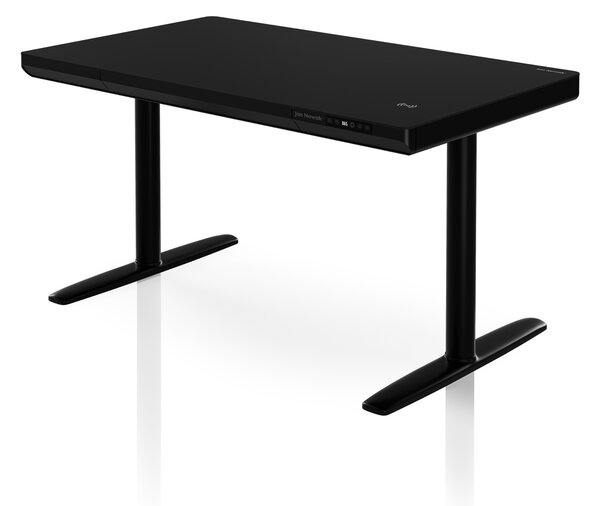 Elektrický psací stůl sit-stand se zásuvkou a bezdrátovou nabíječkou Qi černý, 1200 mm: ELLIS