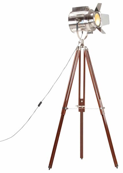 Stojací lampa na stativu masivní mangovníkové dřevo 180 cm 286106
