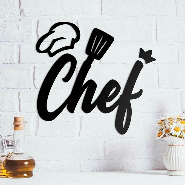 DUBLEZ | Dřevěný nápis na zeď do kuchyně - Chef