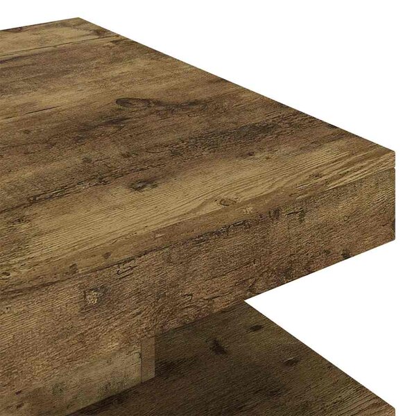 Konferenční stolek tmavě hnědý 60 x 60 x 35 cm MDF 286097