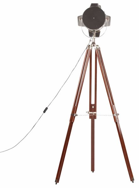 Stojací lampa na stativu masivní mangovníkové dřevo 180 cm 286106