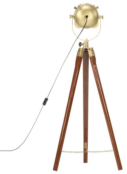 Stojací lampa na stativu masivní mangovníkové dřevo 97 cm 286109