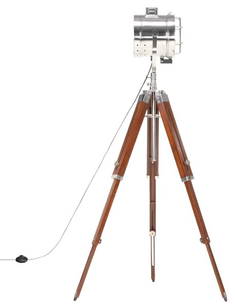 Stojací lampa na stativu masivní mangovníkové dřevo 165 cm 286113