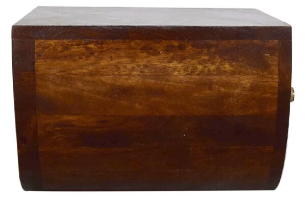 Závěsný noční stolek v kaštanovém odstínu, 45 × 32 × 23 cm