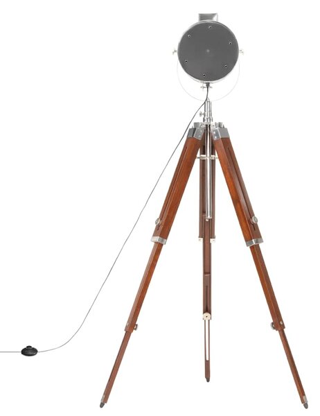 Stojací lampa na stativu masivní mangovníkové dřevo 165 cm 286113
