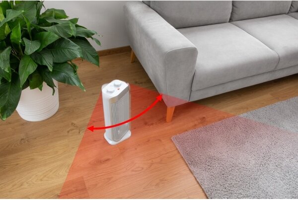 Sencor - Keramický ventilátor s topným tělesem a termostatem 1000/2000W/230V