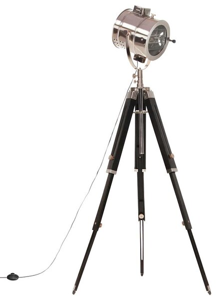 Stojací lampa na stativu masivní mangovníkové dřevo 165 cm 286111