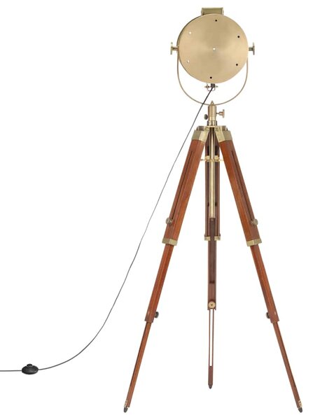 Stojací lampa na stativu masivní mangovníkové dřevo 165 cm 286112