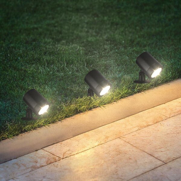 BRILO 3799035 LED zahradní bodové svítidlo, zápich, ochrana proti stříkající vodě, nastavitelné - BRILO