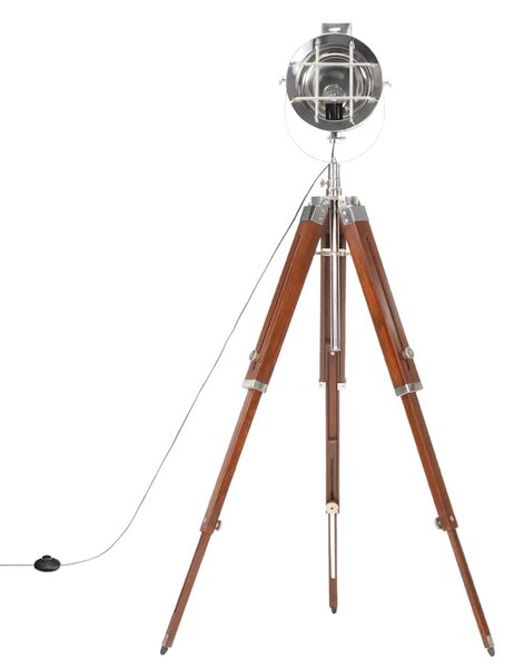 Stojací lampa na stativu masivní mangovníkové dřevo 165 cm 286113