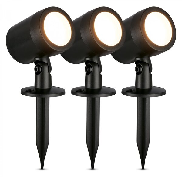 BRILO 3799035 LED zahradní bodové svítidlo, zápich, ochrana proti stříkající vodě, nastavitelné - BRILO