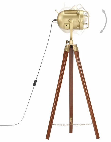 Stojací lampa na stativu masivní mangovníkové dřevo 97 cm 286109