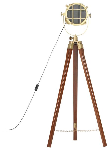 Stojací lampa na stativu masivní mangovníkové dřevo 97 cm 286109