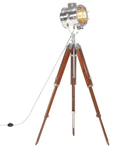 Stojací lampa na stativu masivní mangovníkové dřevo 165 cm 286113