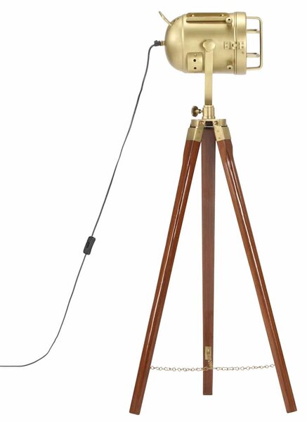 Stojací lampa na stativu masivní mangovníkové dřevo 97 cm 286109