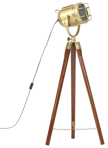 Stojací lampa na stativu masivní mangovníkové dřevo 97 cm 286109