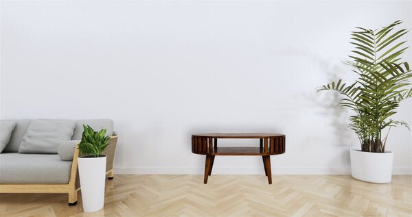 Konferenční stolek Ariella v kaštanovém odstínu, 80 × 50 × 40 cm