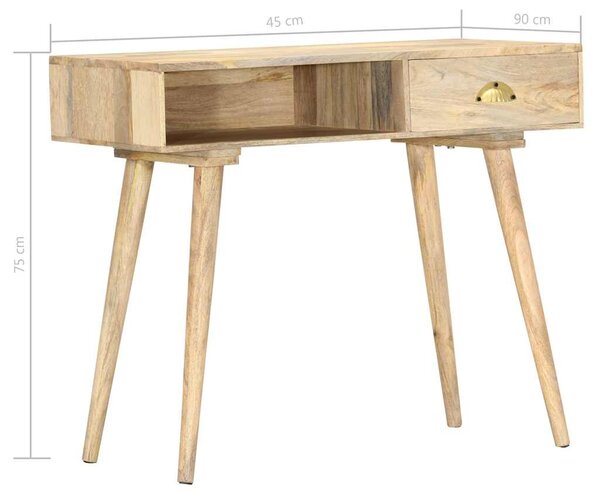 Konzolový stolek 90 x 45 x 75 cm masivní mangovníkové dřevo 286180