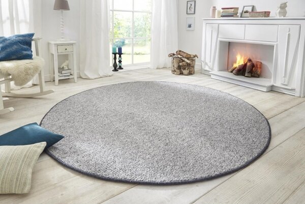BT Carpet, Kusový koberec Wolly 102840 kruh, 200x200 (průměr) kruh, šedá, ložnice