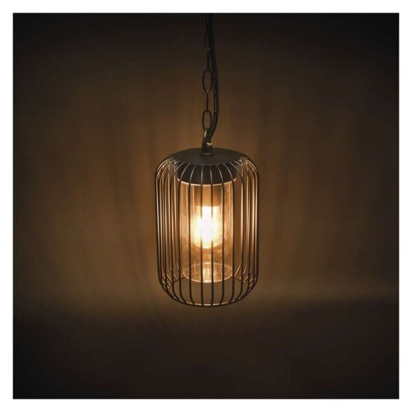 EMOS LED zahradní závěsné svítidlo SALVIA, 16 × 16 × 32 cm, 1 × E27, 15 W 1554001000