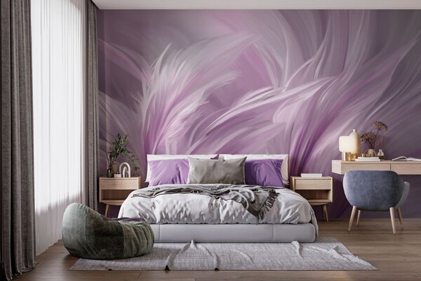 Fototapety Elegantní peří v odstínech fialové, Fototapety abstraktní, w05658v2 : uwalls.cz