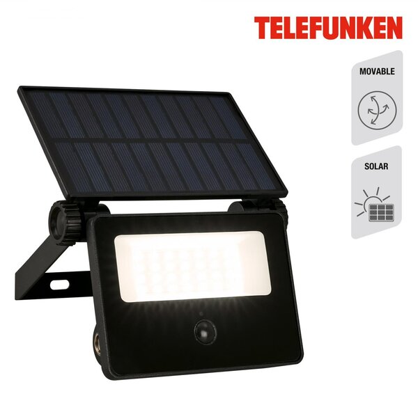 TF 322605TF TELEFUNKEN LED bodové svítidlo solární, pohybové čidlo, soumrakový senzor - BRILONER