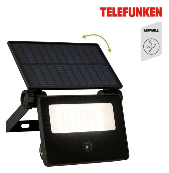TF 322605TF TELEFUNKEN LED bodové svítidlo solární, pohybové čidlo, soumrakový senzor - BRILONER