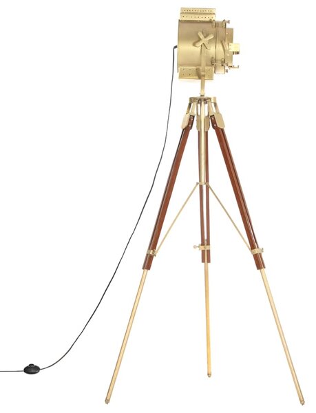 Stojací lampa na stativu masivní mangovníkové dřevo 193 cm 286204