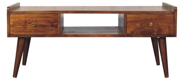 Konferenční stolek Elevated v kaštanovém odstínu, 100 × 50 × 43 cm