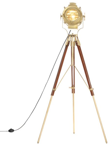 Stojací lampa na stativu masivní mangovníkové dřevo 193 cm 286204