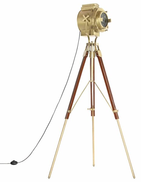 Stojací lampa na stativu masivní mangovníkové dřevo 193 cm 286204