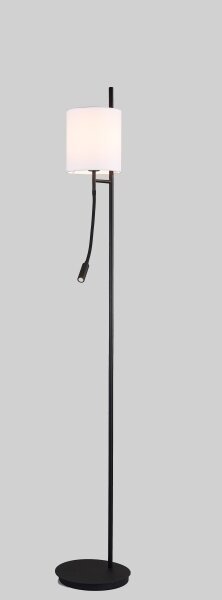 LED Stojací lampa TOKYO 1xE27/40W/230V + LED/3W černá/bílá